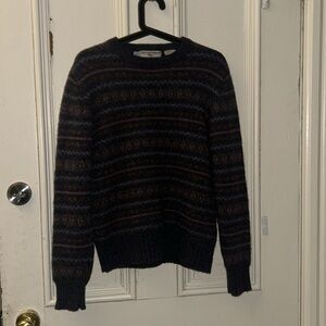 Vintage Patterned Knit Sweater